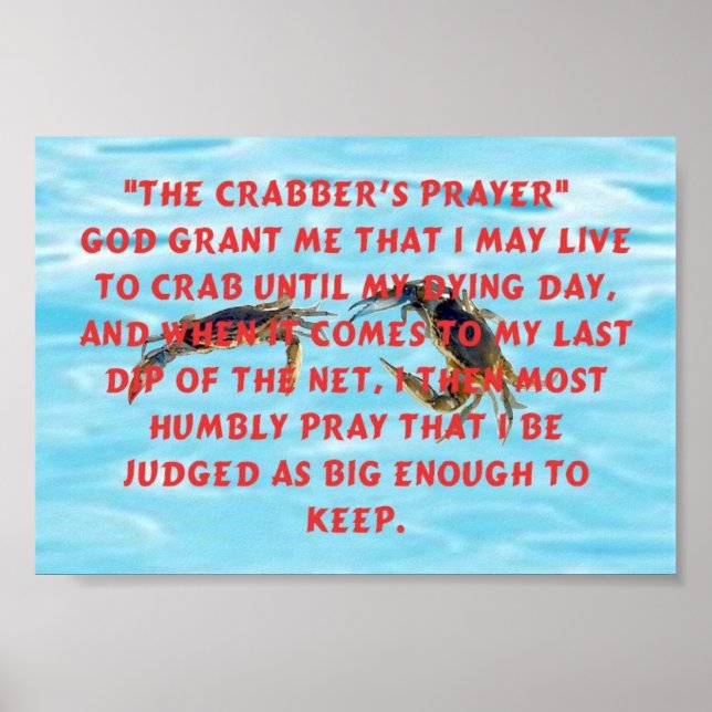 Póster Crabbers Prayer (Frente)