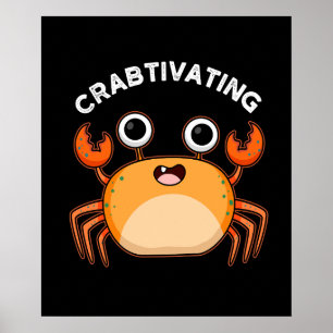 Póster Crabtivante Cuna divertida Pun Dark BG