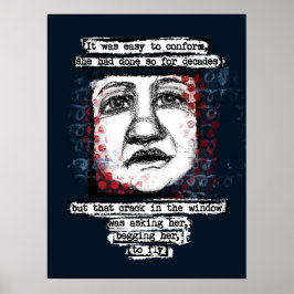 Póster Crack In the Window Poster Wall Art