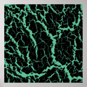 Póster Cracked Space Lava - Mint