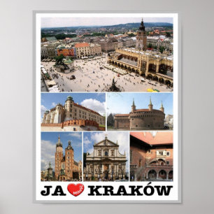 Póster Cracovia - Amo - Polonia -