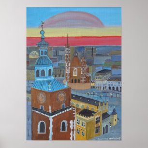 Póster Cracovia Polonia