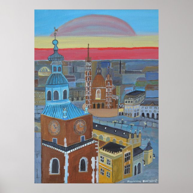 Póster Cracovia Polonia (Frente)