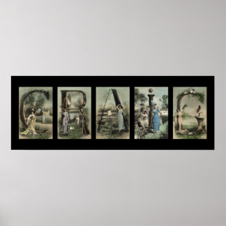 Póster CRAIG Alphabet Name Art