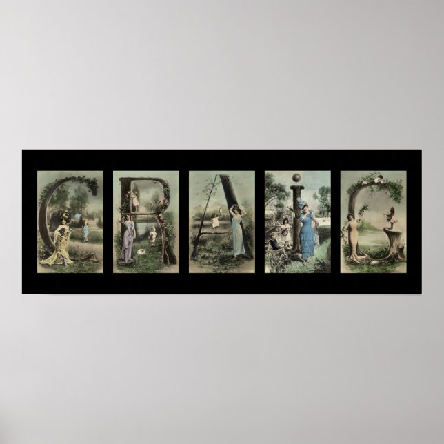 Póster CRAIG Alphabet Name Art (Frente)