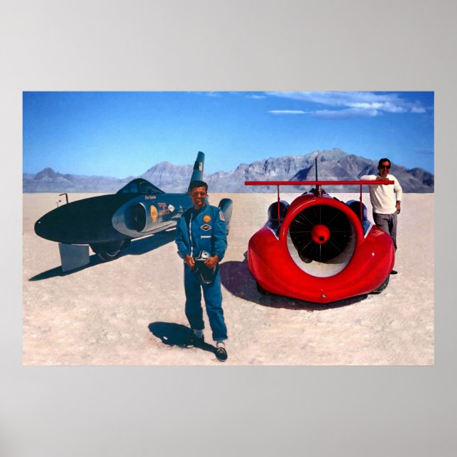 Póster Craig Breedlove and Art Arfons (cropped) (Frente)