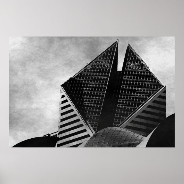 Póster Crain Communications Building (Frente)