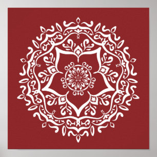 Póster Cranberry Mandala