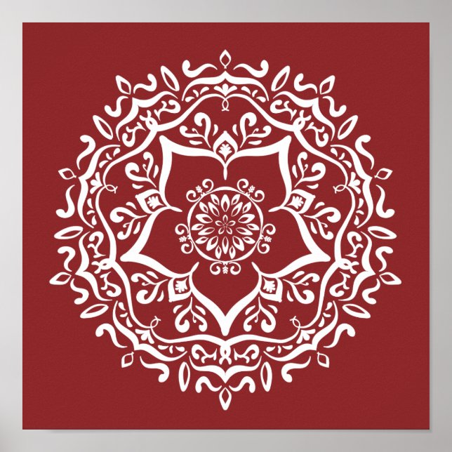 Póster Cranberry Mandala (Frente)