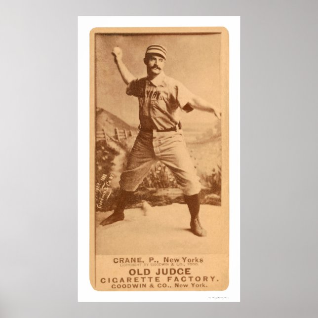 Póster Crane Baseball 1887 (Frente)