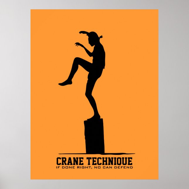 Póster Crane Technique - Si se hace bien, no se puede def (Frente)