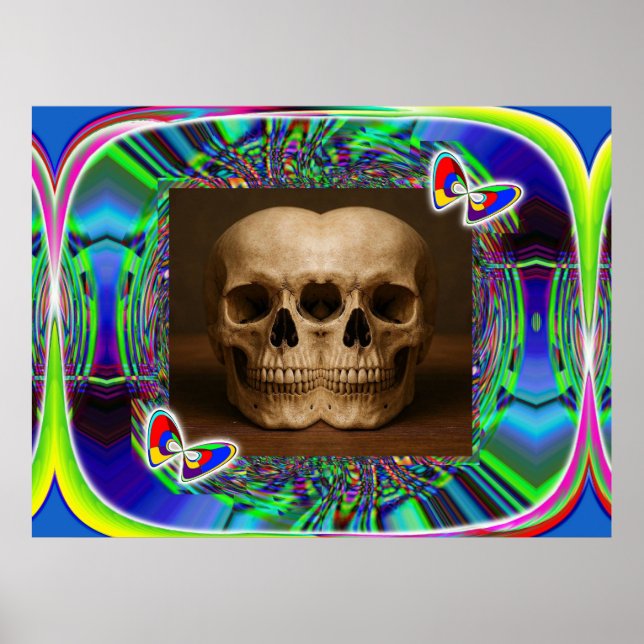 Póster Cráneo de alienígena de tres ojos  (Frente)