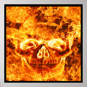 Póster Cráneo de Fuego