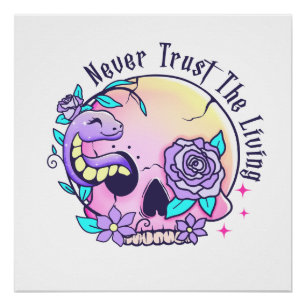 Póster Cráneo de Halloween