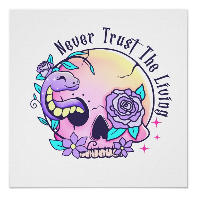 Póster Cráneo de Halloween (Anverso)