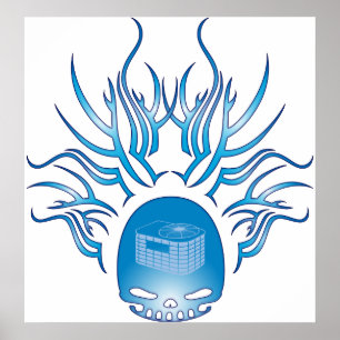 Póster Cráneo de la HVAC