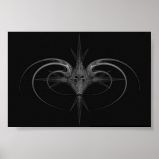 Póster cráneo tribal