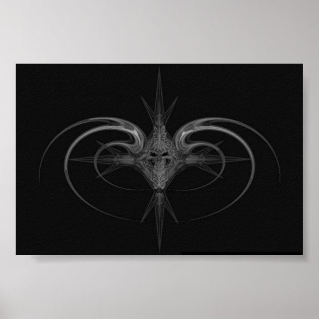 Póster cráneo tribal (Frente)