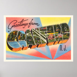 Póster Cranford New Jersey NJ Viaje de Viaje para Viajes 