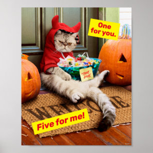 Póster Cranky Devil Cat