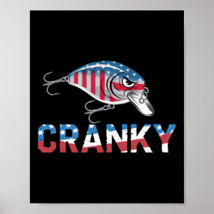 Póster Cranky Usa Crankit Pesca Día del Padre 