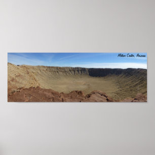 Póster Cráter de metal