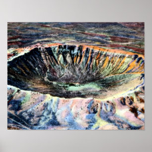 Póster Cráter del meteorito de Winslow Arizona