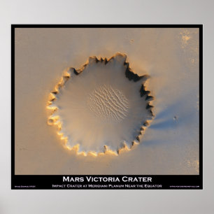 Póster Cráter Mars Victoria