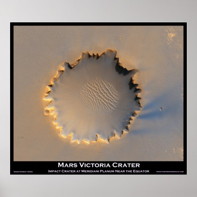 Póster Cráter Mars Victoria (Frente)