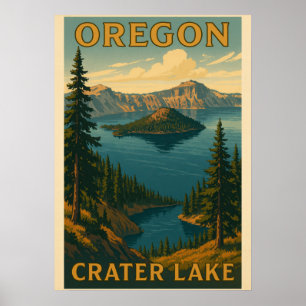 Póster Cráter Oregon V03