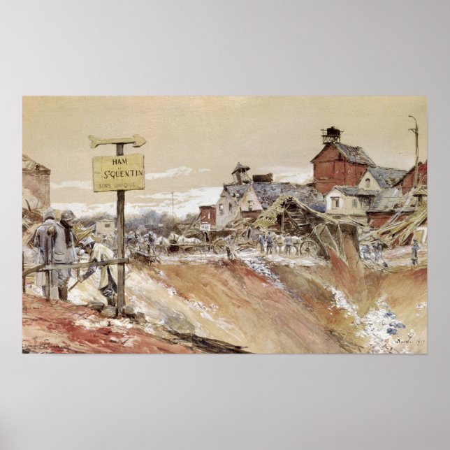 Póster Cráteres de Ham-Saint-Quentin (Frente)