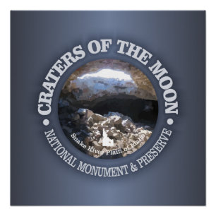 Póster Cráteres de la Luna