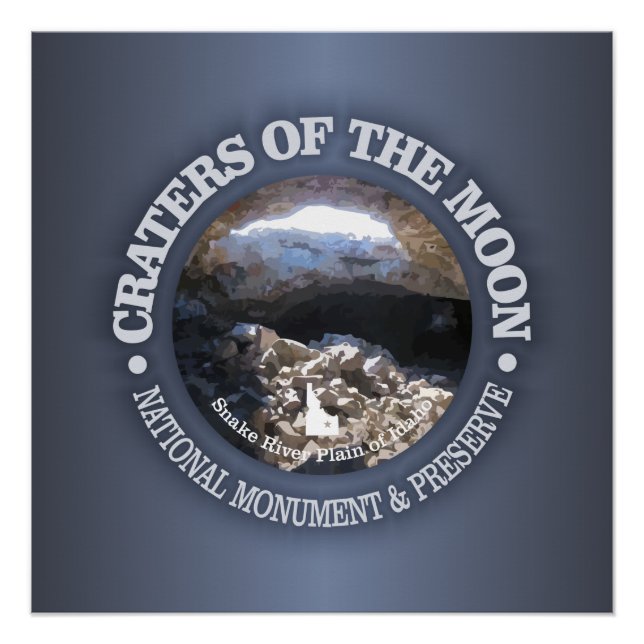 Póster Cráteres de la Luna (Anverso)