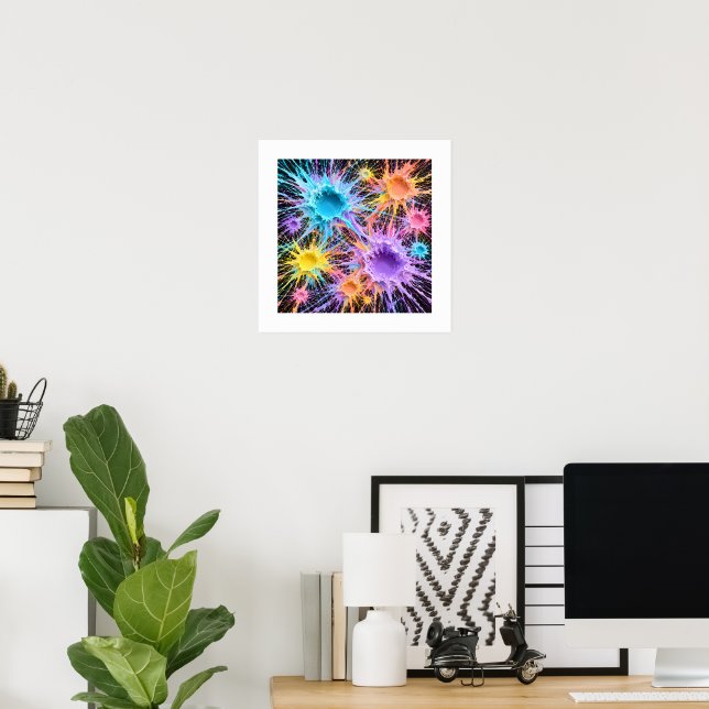 Póster Cráteres de polvo de estrellas (Oficina en casa)