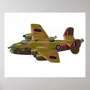 Póster Cratoon retro Bomber