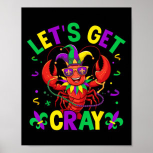 Póster Crawfish Costume Fundido Para Que Cray Cray Mardi 