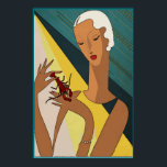 Póster Crawfish Pinch Tail Art Deco<br><div class="desc">Crawfish Pinch Tail Art Deco</div>