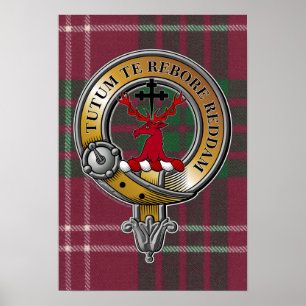 Póster Crawford Tartan & Badge
