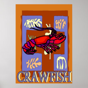 Póster Crawfrish Después De Matisse