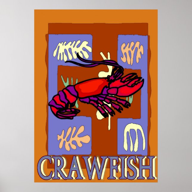 Póster Crawfrish Después De Matisse (Frente)