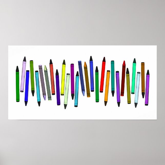 Póster Crayones largos (Frente)