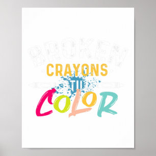 Póster Crayons Still Color: Conciencia sobre la Salud Men