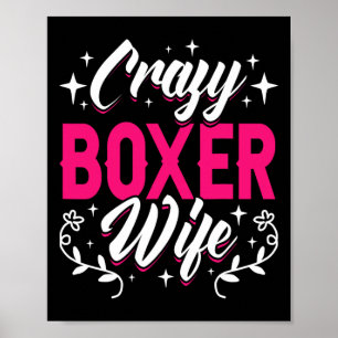 Póster Crazy Boxer Wife Boxing