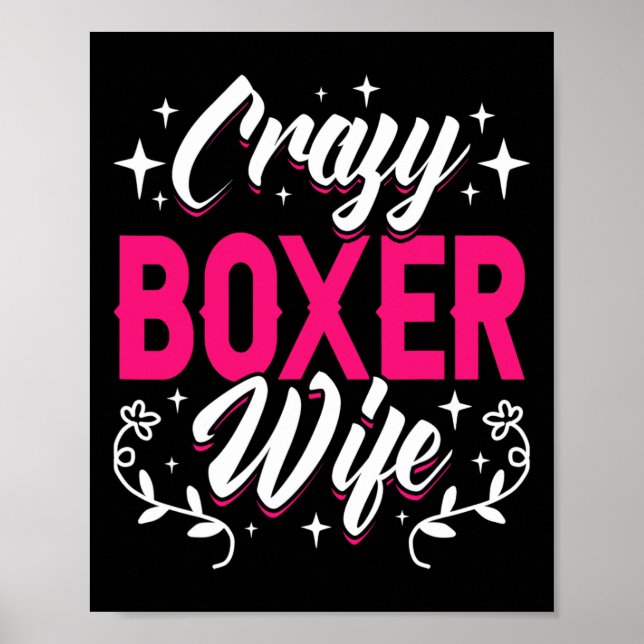 Póster Crazy Boxer Wife Boxing (Frente)