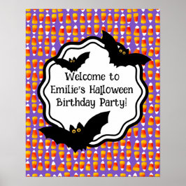 Póster Crazy Candy Corn Black Bat