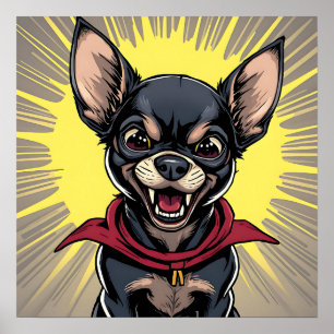 Póster Crazy Chihuahua