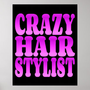 Póster Crazy Hair Stylist