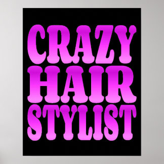 Póster Crazy Hair Stylist