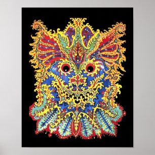 Póster Crazy Psychedelic Cats Eyes Louis Wain