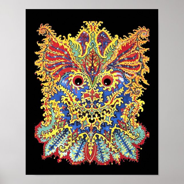Póster Crazy Psychedelic Cats Eyes Louis Wain (Frente)